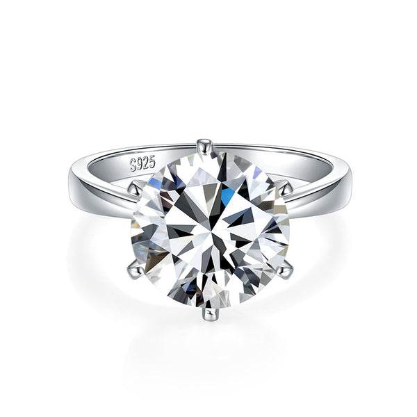 5.0 Carat Classic Six-prong Moissanite Engagement Ring